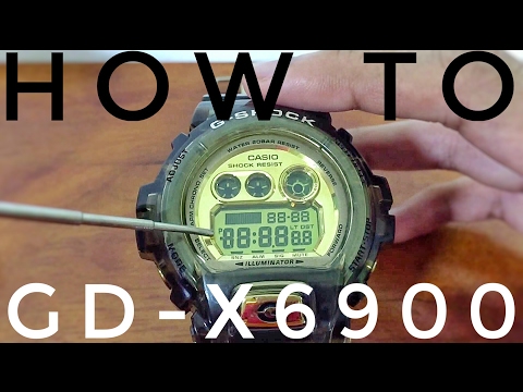 Casio 3420 Module test screeen, set-up tutorial & function demonstration | Big Case GD-X6900 watch