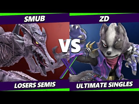 S@X 498 Losers Semis - smub (Ridley) Vs. ZD (Wolf) Smash Ultimate - SSBU