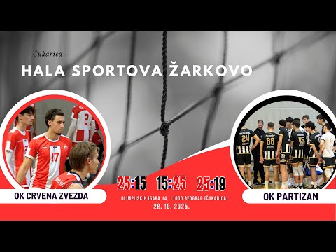 OK Crvena zvezda - OK Partizan 3:0 (25:15 / 15:25 / 25:19) (Juniori)