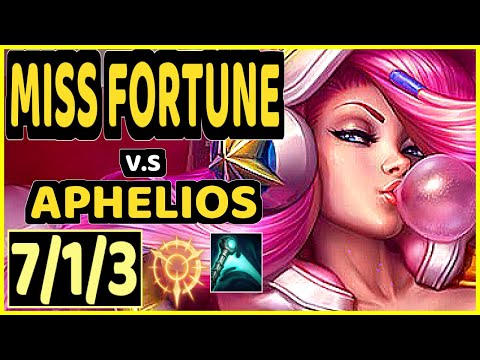 HOLYPHOENIX (MISS FORTUNE) vs APHELIOS - 7/1/3 KDA BOTTOM ADC CHALLENGER GAMEPLAY - EUW