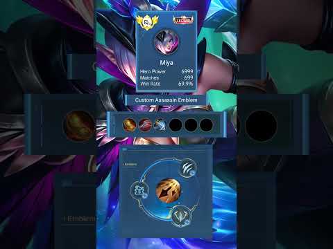 Miya best build 2025 | Miya build and emblem setup - gold lane ~ Mobile legends bang Bang