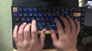 Modded Epomaker EP84 with Akko Keycaps (Blue Samurai)