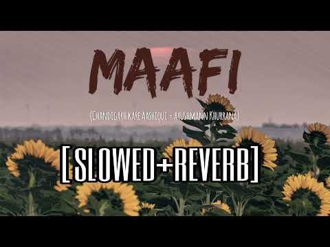 Maafi slowed+reverb | Ayushmann Khurrana | Chandigarh Kare Aashiqui | Sachin Jigar