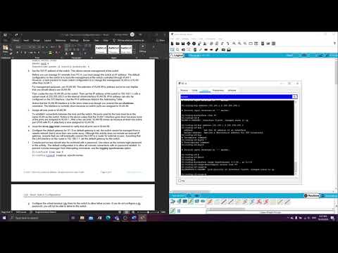 1.1.7 Lab Basic Switch Configuration