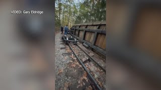 Passenger train derails at Silver Dollar City; here’s what a witness told us