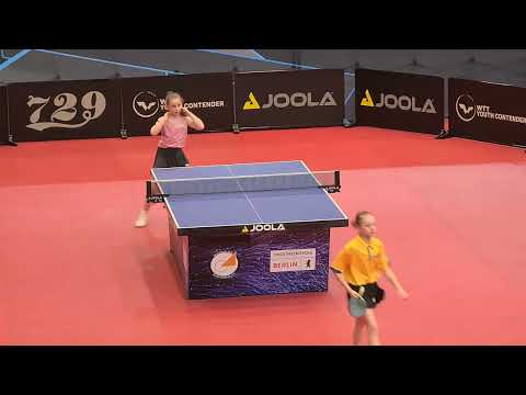 Ilona BUHAI - Lizett FAZEKAS.  финал. WTT Youth Contender Berlin 31.03-2.04.2023
