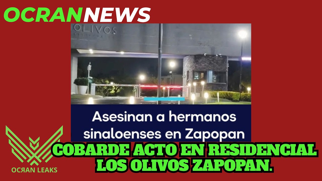 Cobarde acto en Los Olivos Zapopan Jal.