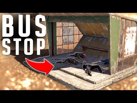MEET The 200IQ CYBER BUS STOP TESLA TRAP Base | Rust