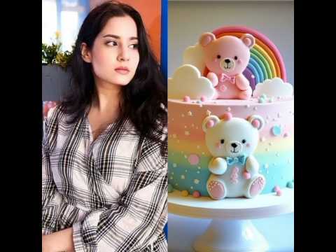 #aditirathore and new design cake 🎂🎂🎂🎂 sooo beautiful and cute 🥰🥰🥰 adu 💓💓#avni