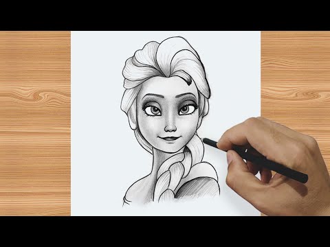 how to draw elsa step by step for beginners || elsa...