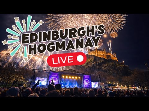 🔴 LIVE: Edinburgh Hogmanay New Year Fireworks 2025