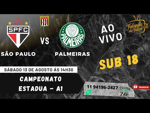 SÃO PAULO X PALMEIRAS SUB 18  (ESTADUAL  - A1 ) – TV FALANDO DE FUTSAL