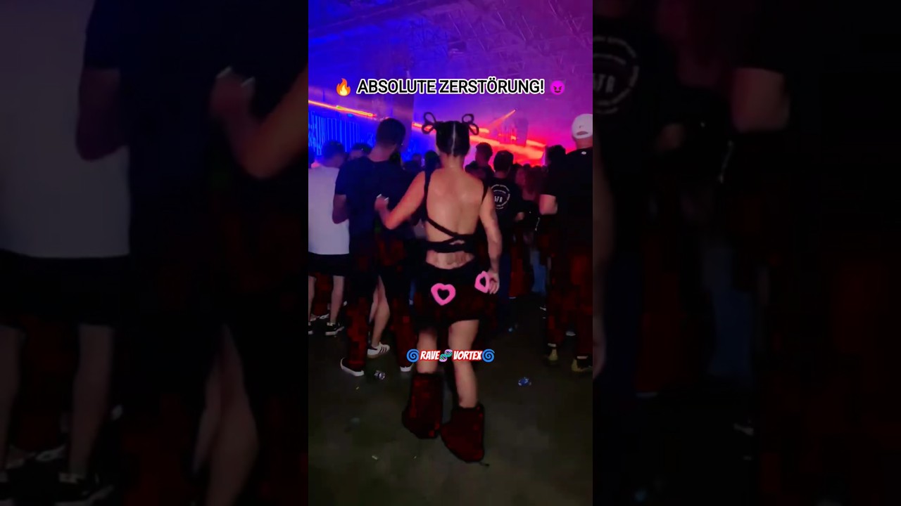 SARA LANDRY STYLE: Der Härteste Drop Des Jahres🌋⛓️ #TechnoMusic #RaveCulture #AcidTechno #RaveVortex