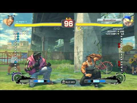 SSF4 AE: kyotojin (Dee Jay) vs kitling907 (Yun) - Ranked Match (720p HD)