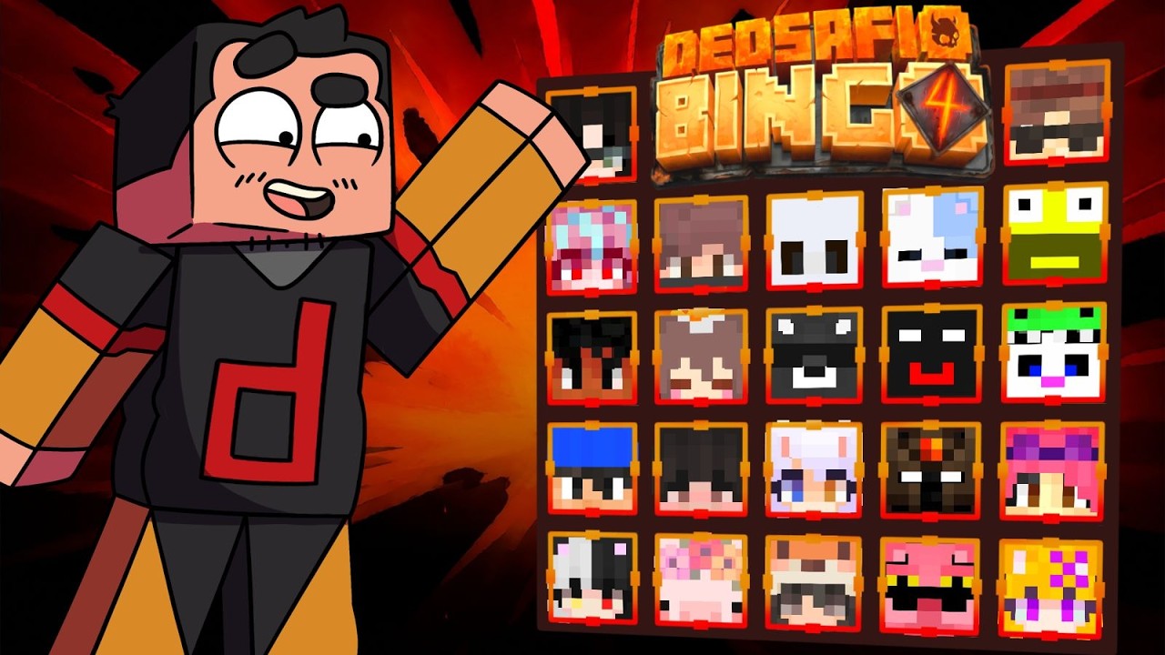 INVITE A 100 STREAMERS A JUGAR BINGO EN MINECRAFT