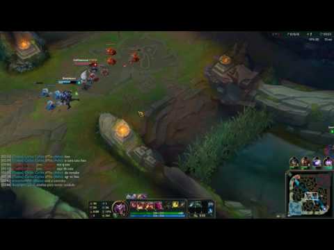 gameplay shaco jungle off tank roubando barão