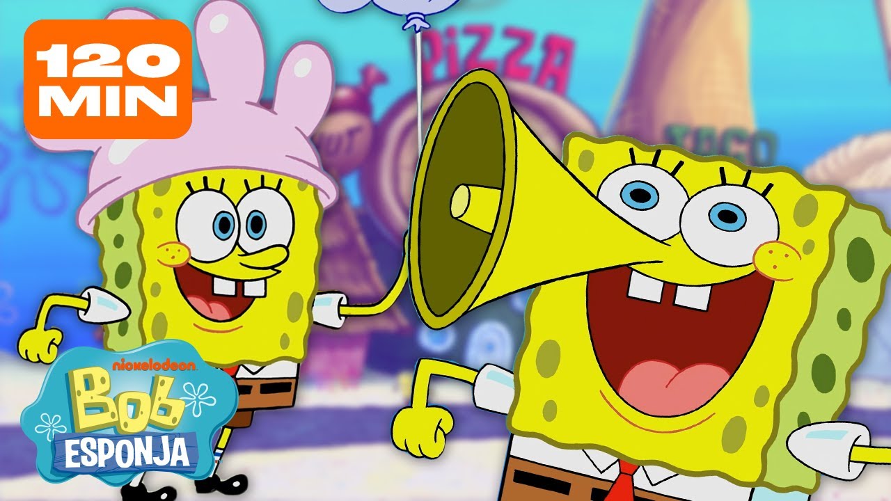 Bob Esponja | Cada Local da Fenda do Biquíni! | Compilação de 2 Hora | Bob Esponja em Português