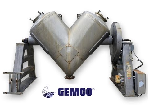 Used Stainless Steel 75 Cubic Foot Gemco V-Cone Tumble Blender