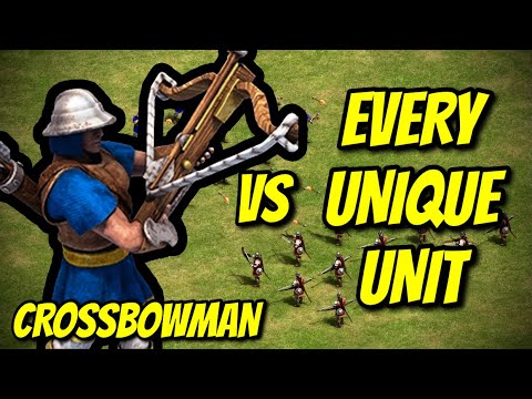 CROSSBOWMAN vs EVERY UNIQUE UNIT | AoE II: Definitive Edition