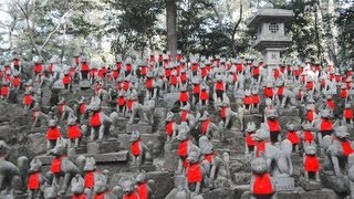 preview picture of video 'Toyokawa Inari,Japan 豊川稲荷のキツネはみんなこっちを見てるねぇ:旅'