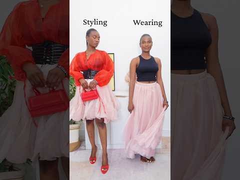 Wearing or styling? #wearingvsstyling #styleinspo #TulleSkirt #HowToStyle #OutfitIdeas #StylingTips