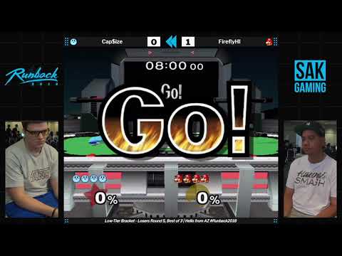 Runback 2018 Low Tier Singles LR5 - Cap$ize (Kirby) vs FireFlyHI (Mario)