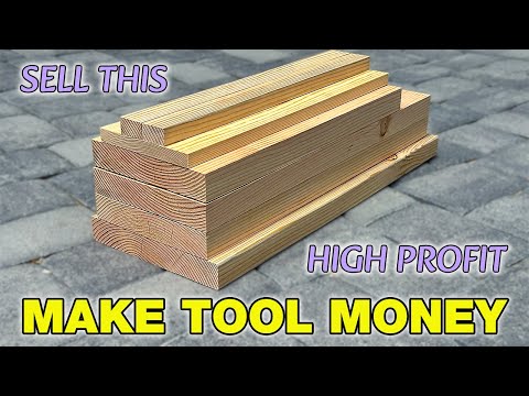 TRENDING Beginner Woodworking project that SELLS - ONE BOARD BUILD (almost)