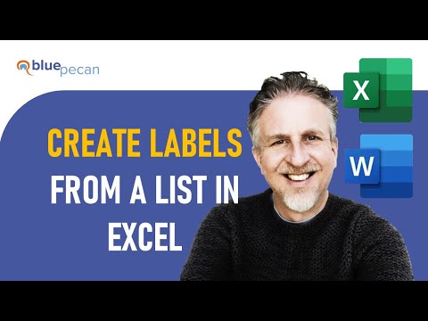 Etiketten aus einer Liste in Excel erstellen | Serienbriefetiketten aus Excel nach Word senden | ...
