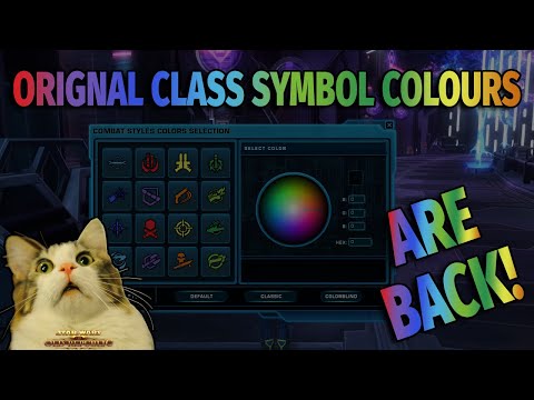 SWTOR Combat Styles Symbol Colour Selection - Game Update 7.1