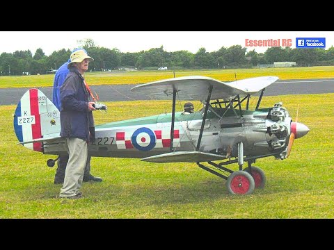 HUGE 50% SCALE RC Bristol Bulldog Biplane | Large Model Association (LMA) Cosford