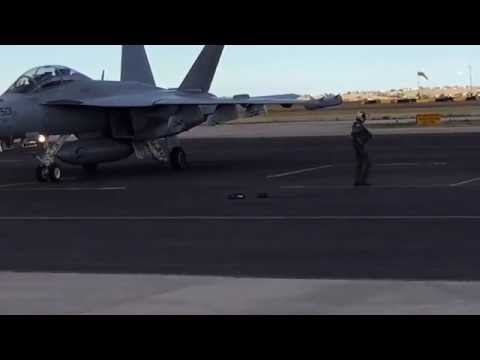 F-18 "Vader" landing at Cheyenne, Wyoming 09.16.2016