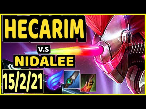 CINKROF (HECARIM) vs NIDALEE - 15/2/21 KDA JUNGLE GAMEPLAY - EUW Ranked GRANDMASTER