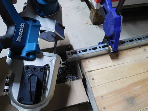 Makita DPB182Z Akumuliatorinis juostinis pjūklas, 64x64 mm,18V, aliuminio, be akumuliatoriaus ir kroviklio
