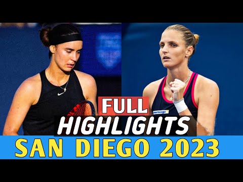Karolina Pliskova vs Anhelina Kalinina Wta San Diego 2023 Round 1 - Full Match Highlights