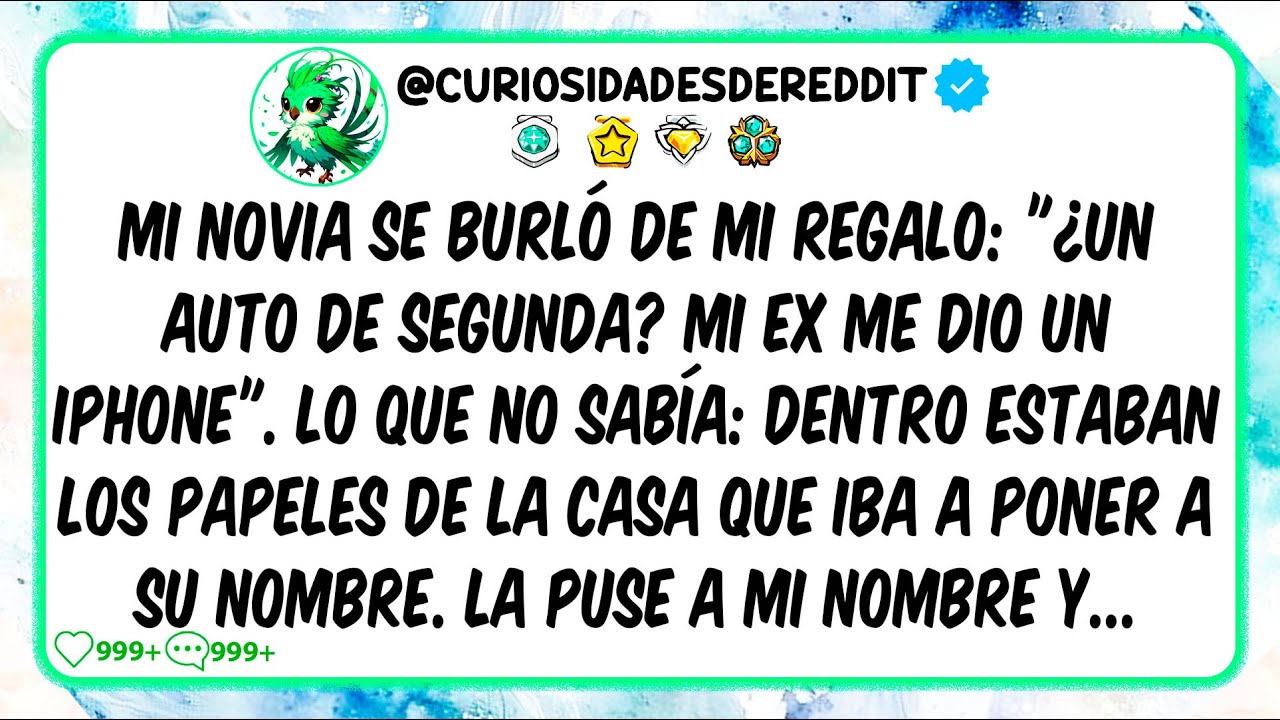 Mi Novia se BURLÓ de mi regalo: "¿Un auto de segunda? Mi ex me dio un iPhone". Lo que no sabía...
