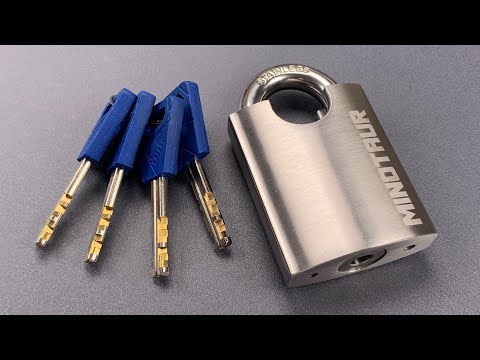 [976]一把壞到不行的鎖。牛頭人不鏽鋼掛鎖 ([976] A Lock So Bad That It’s Good: Minotaur Stainless Padlock)