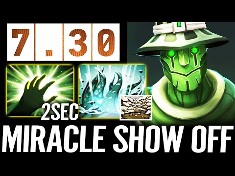 🔥 7.30 MIRACLE Rubick Show Off - WTF 2s CD Steal Spell RAVAGE 4.2s AOE Stun Dota 2 Pro