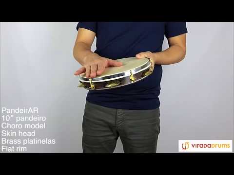 PandeirAR 10″ pandeiro - Choro model - ViradaDrums.com