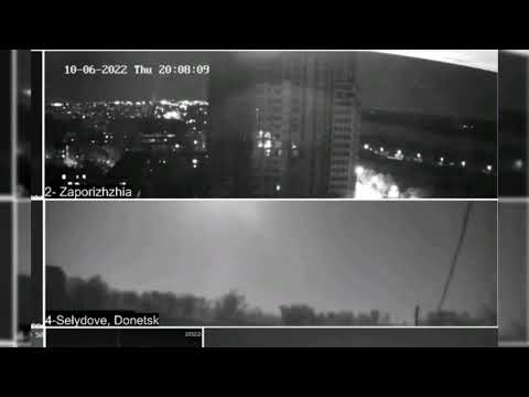 BREAKING. incoming missiles in zaporizhzhia. live cameras