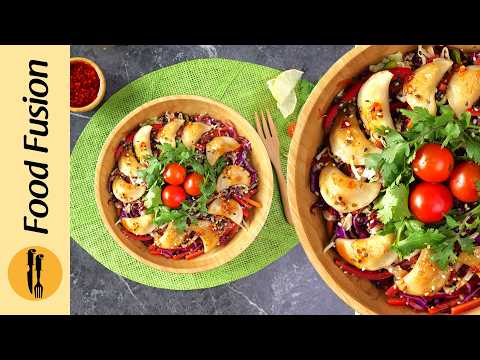 Mini Dumplings Salad Bowl Recipe By Food Fusion