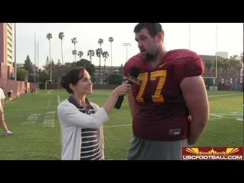 Senior right tackle Kevin Graf from spring ball