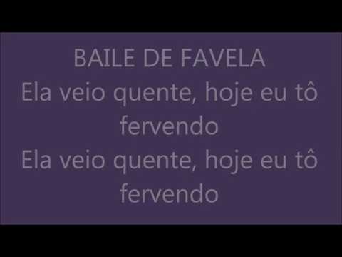 Baile de favela(letra)