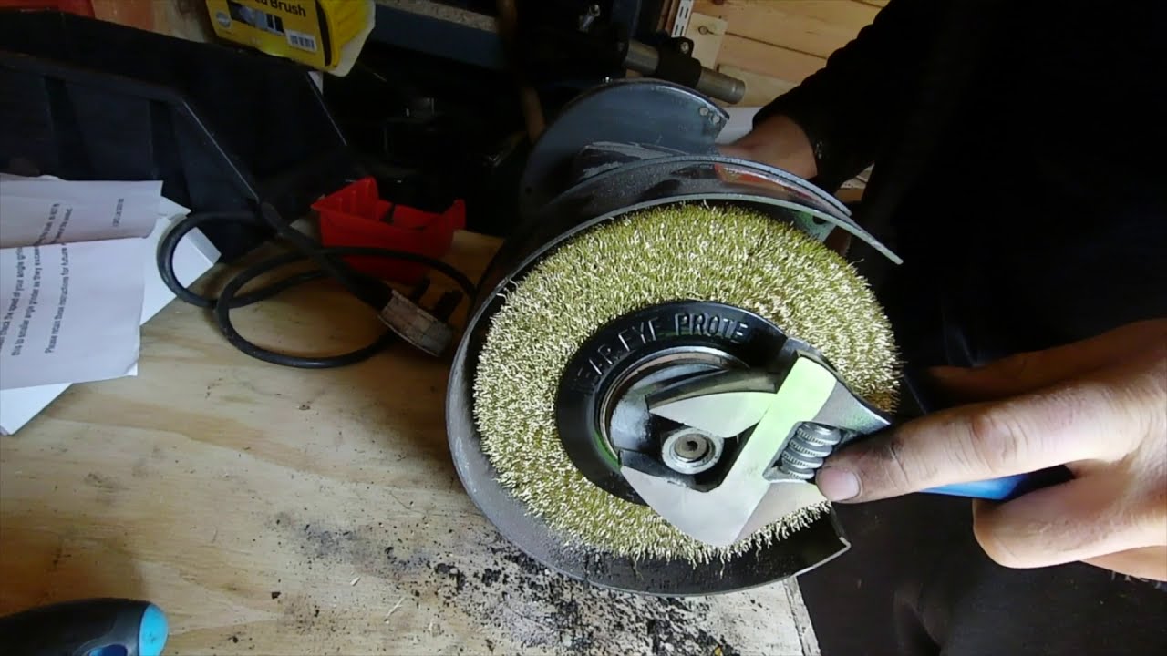 Bench Grinder Wire Wheel Installation
