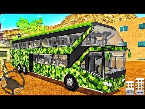 Army Bus Driving Sim - Military Coach Transporter Driver - Android GamePlay