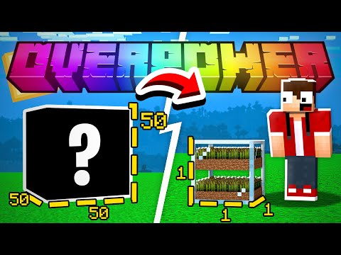 Dlet - I COMPACTED AN ENTIRE FARM INTO 1 BLOCK - Minecraft OverPower #19 -Dlet-