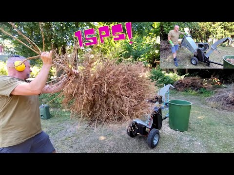 Shreds everything flat: 15 HP garden shredder JANSEN GTS 2000 PRO. Extremely quiet