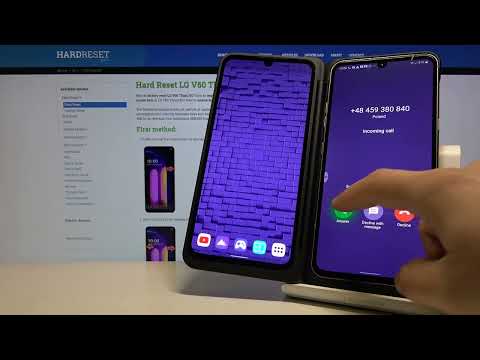 Appearence of incoming call on LG V60 ThinQ 5G | The look of incoming call