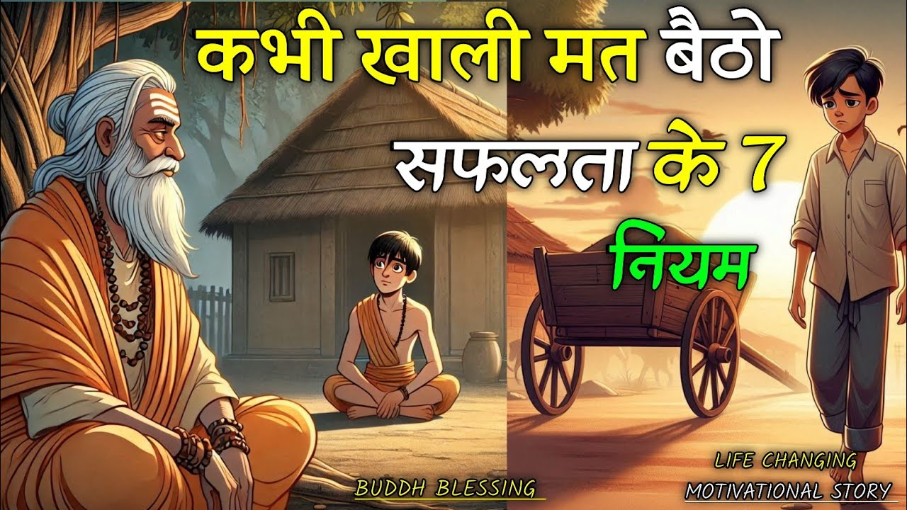 कभी खाली मत बैठो: सफलता के 7 नियम" Buddhist Story on 7 Rules of  Motivational Story l Buddh Blessing