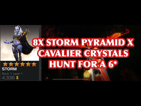 8x Storm Pyramid X Cavalier Crystal Opening - Unreal!!! | Marvel: Contest of Champions