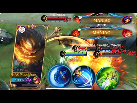 2x/MANIAC !! AULUS BEST BUILD X3 DAMAGE !! MLBB |:A PENG